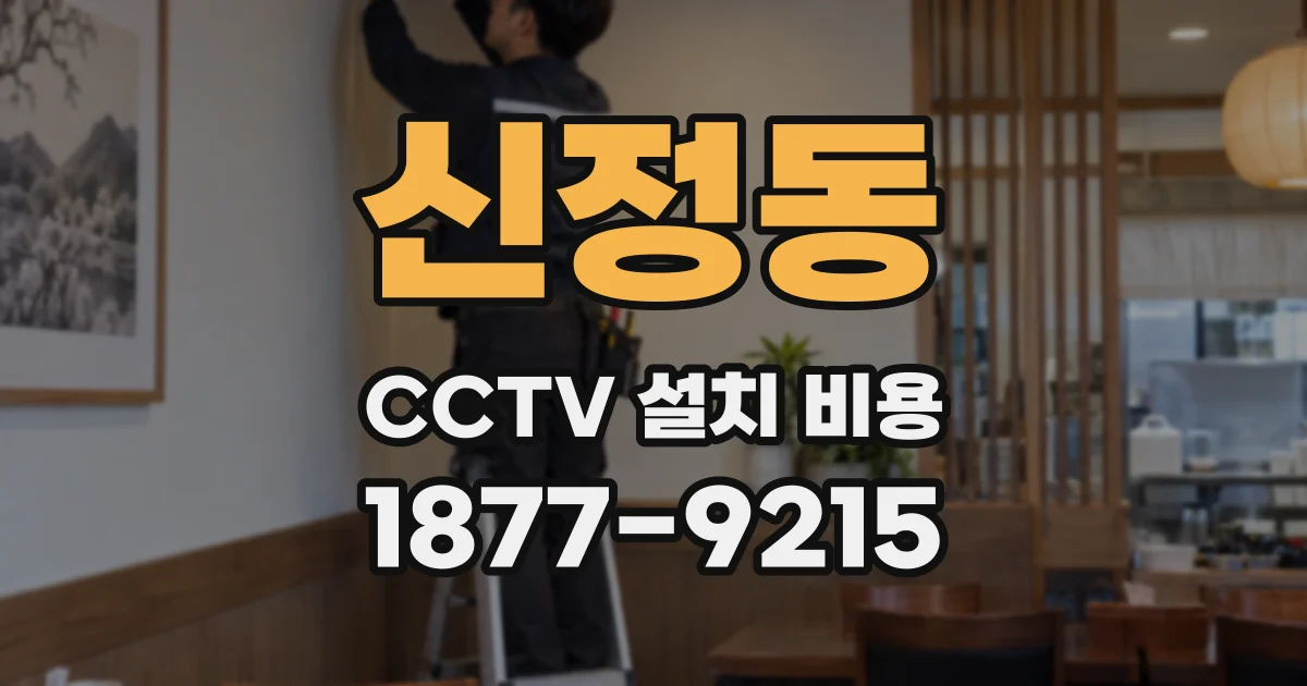 신정동 CCTV 설치 비용