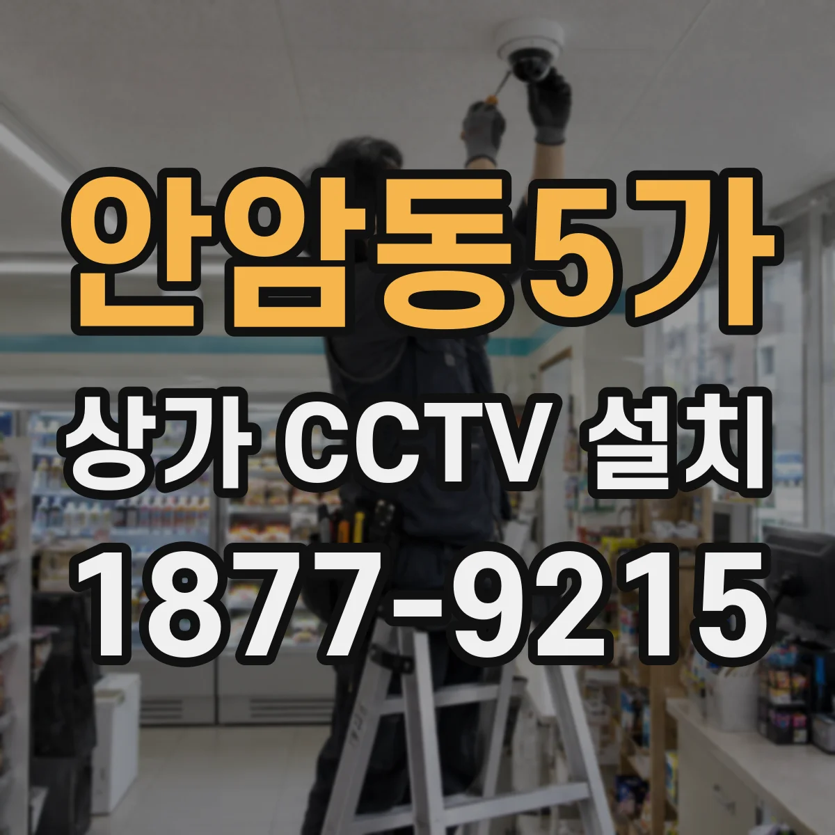 안암동5가 상가 CCTV 설치
