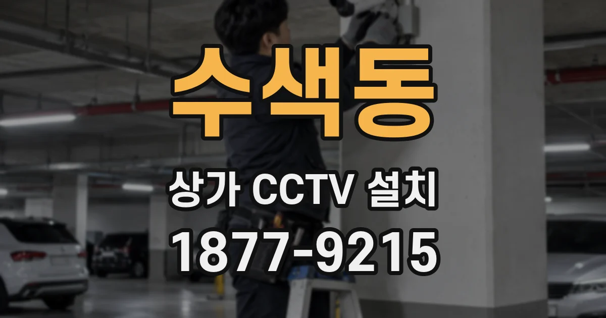 수색동 상가 CCTV 설치