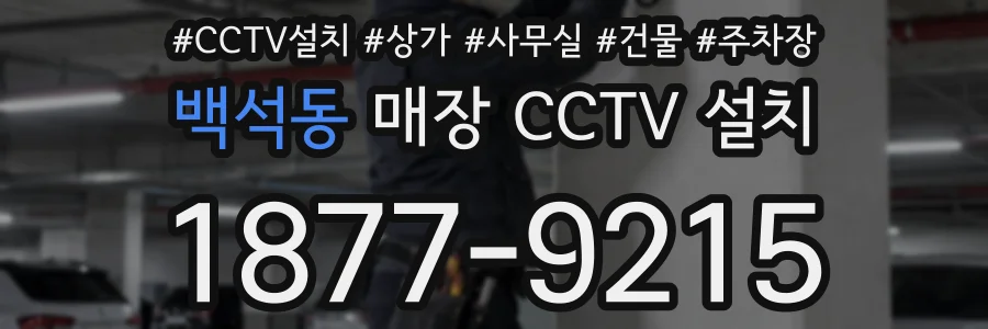 백석동 매장 CCTV 설치