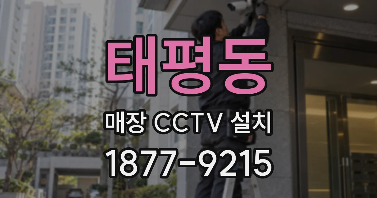 태평동 매장 CCTV 설치