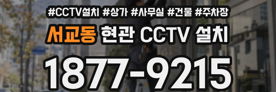 서교동 현관 CCTV 설치