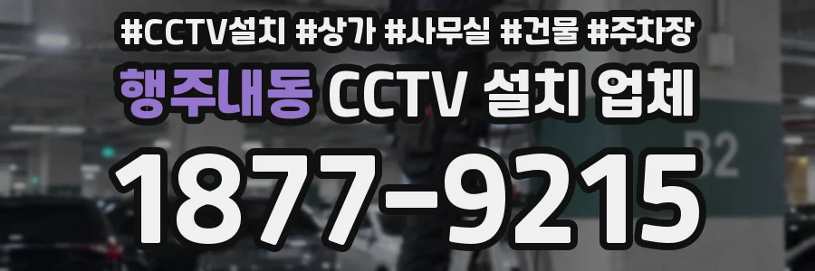 행주내동 CCTV 설치 업체
