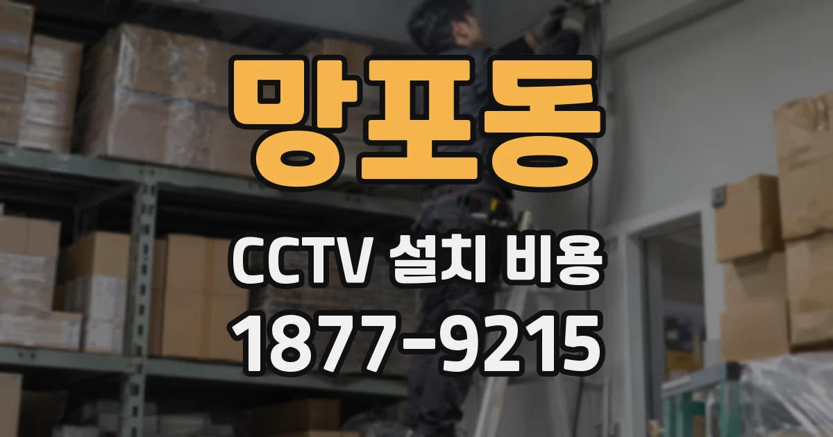 망포동 CCTV 설치 비용
