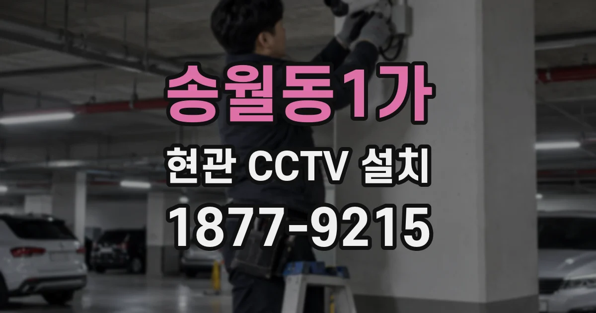송월동1가 현관 CCTV 설치
