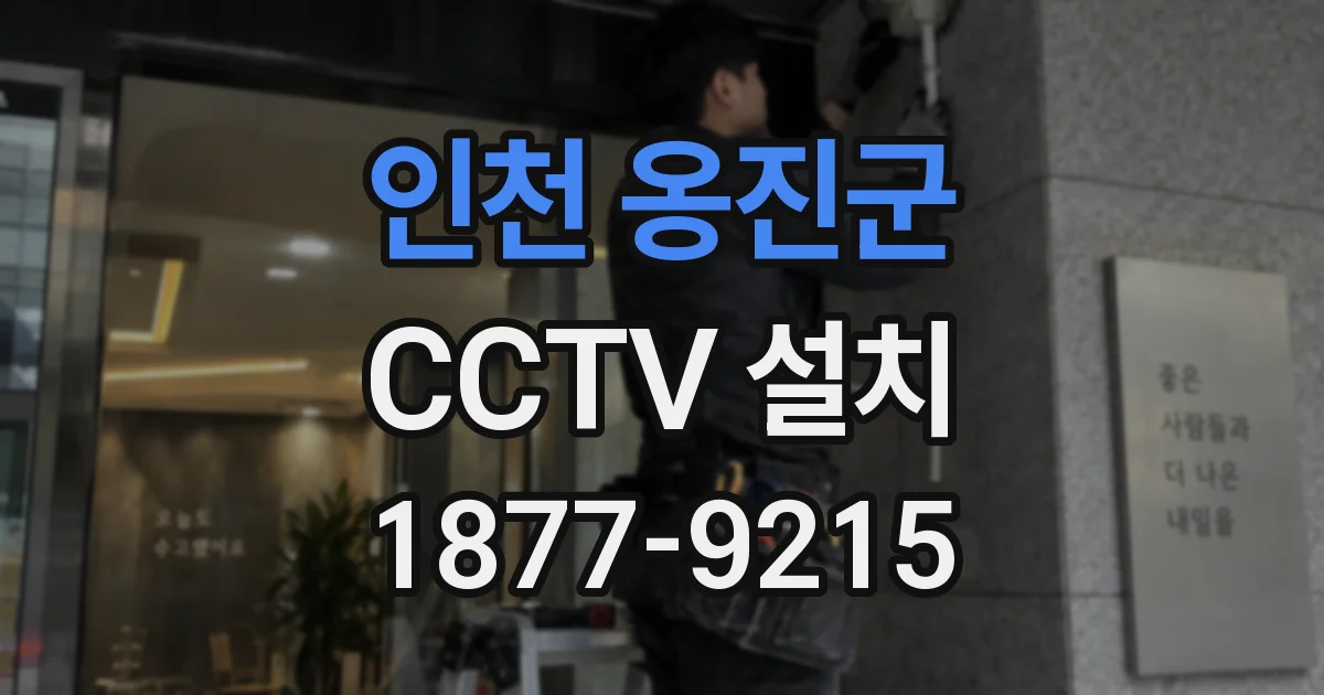인천 옹진군 CCTV 설치