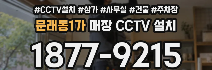 문래동1가 매장 CCTV 설치