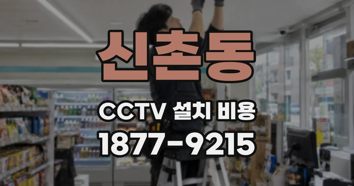 신촌동 CCTV 설치 비용