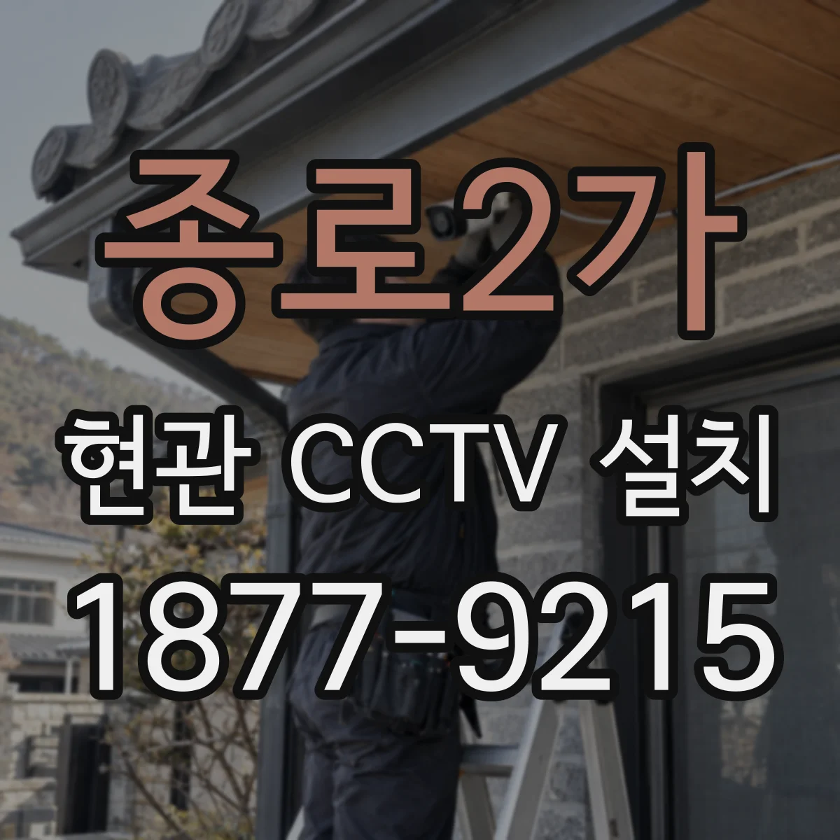 종로2가 현관 CCTV 설치