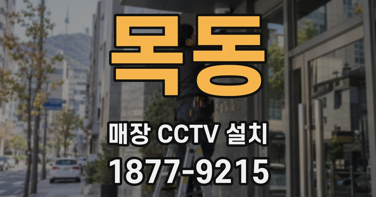 목동 매장 CCTV 설치