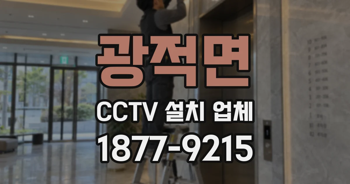 광적면 CCTV 설치 업체