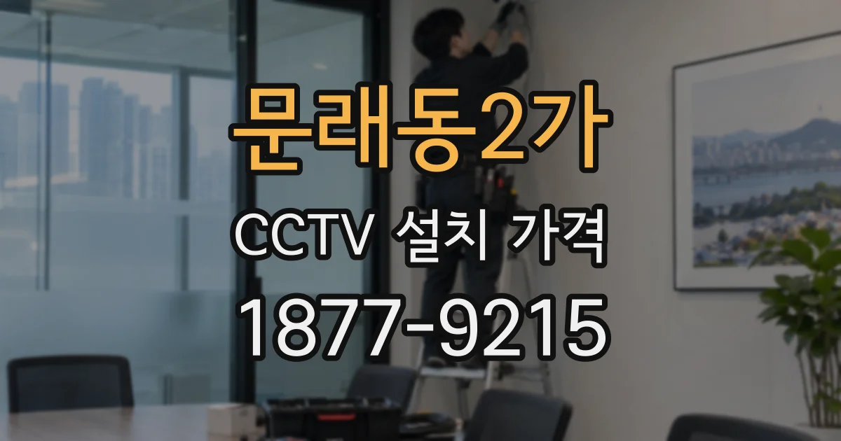 문래동2가 CCTV 설치 가격
