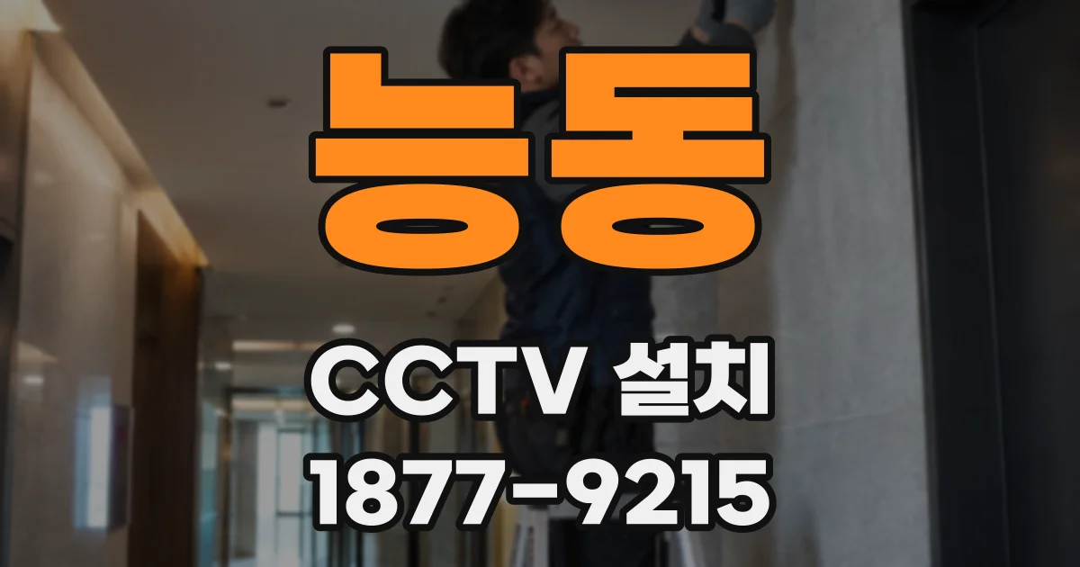 능동 CCTV 설치