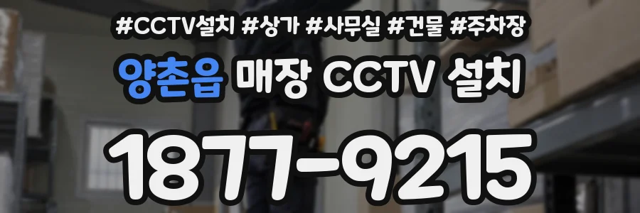 양촌읍 매장 CCTV 설치