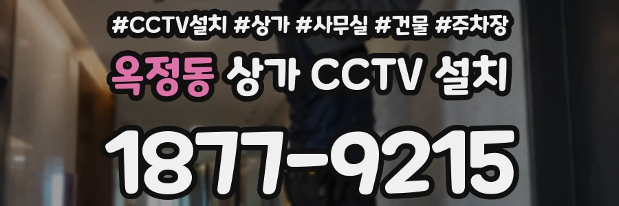 옥정동 상가 CCTV 설치