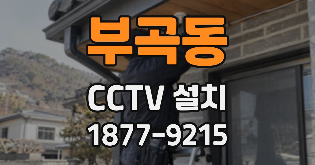 부곡동 CCTV 설치
