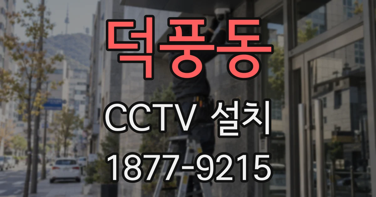 덕풍동 CCTV 설치