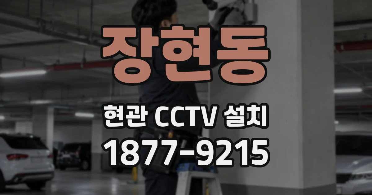 장현동 현관 CCTV 설치