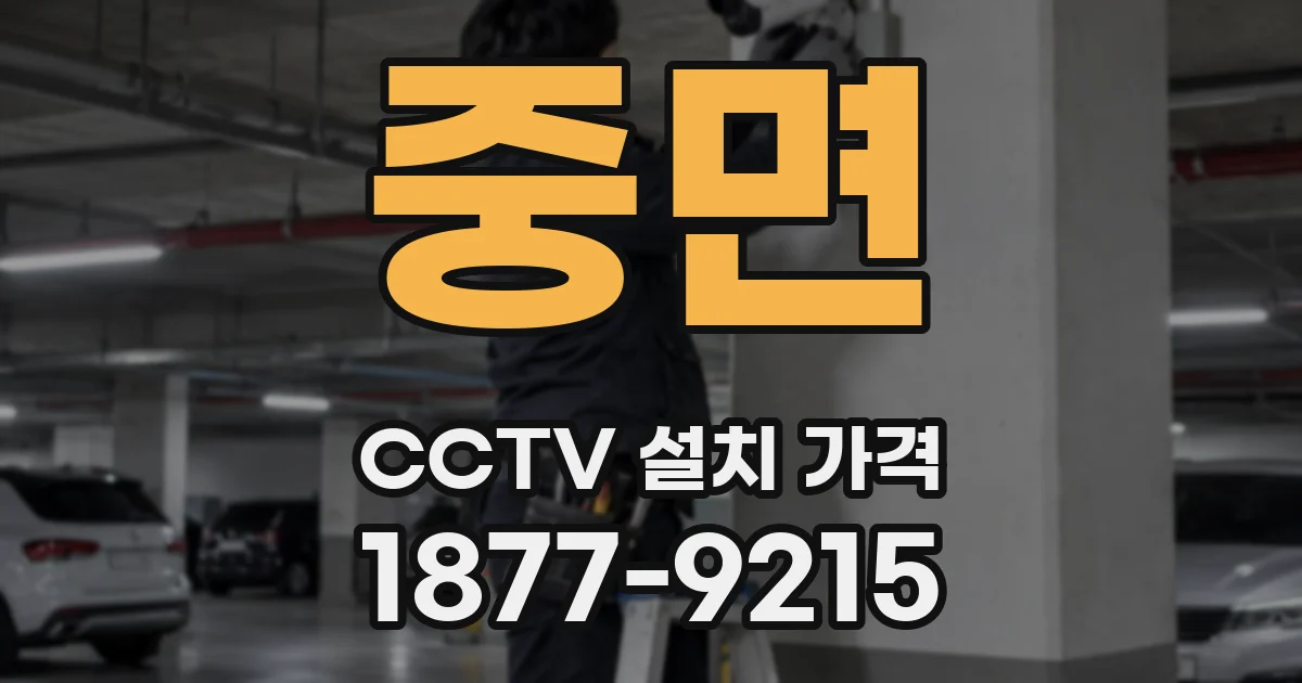 중면 CCTV 설치 가격