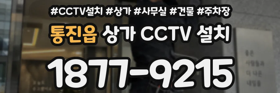 통진읍 상가 CCTV 설치