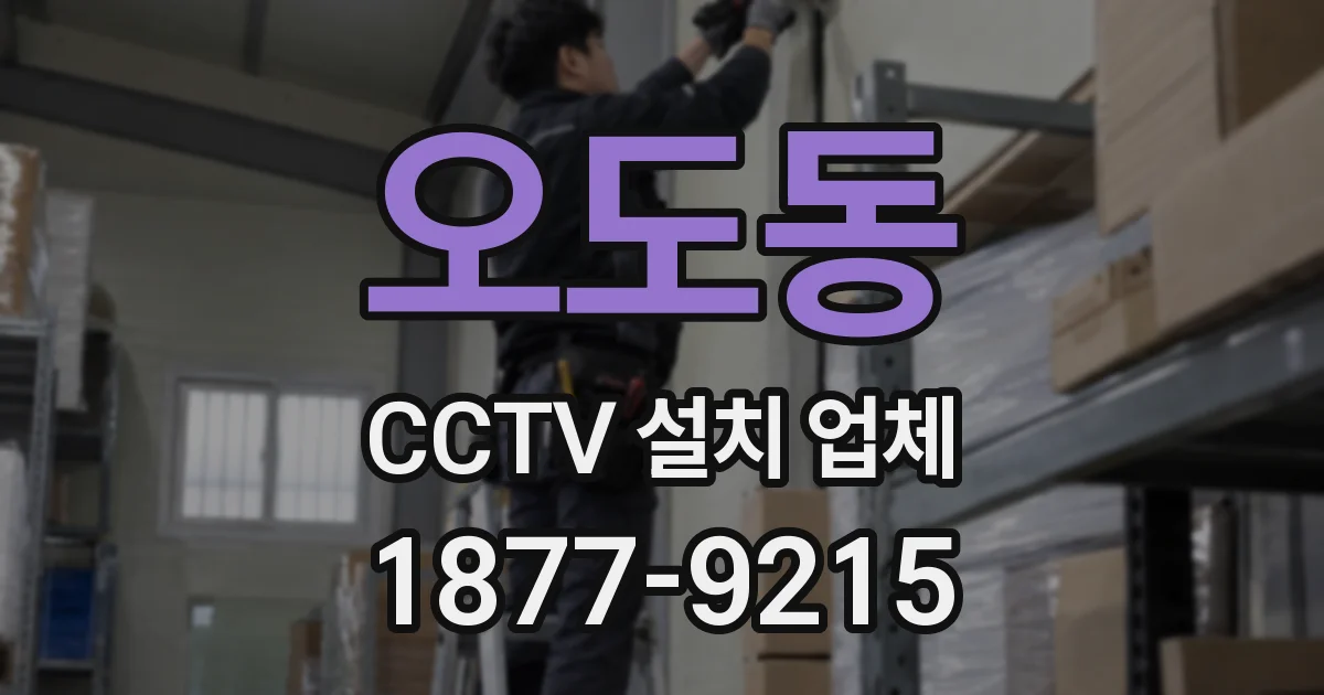 오도동 CCTV 설치 업체