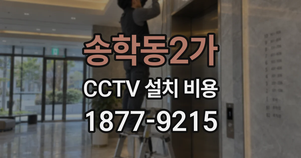 송학동2가 CCTV 설치 비용