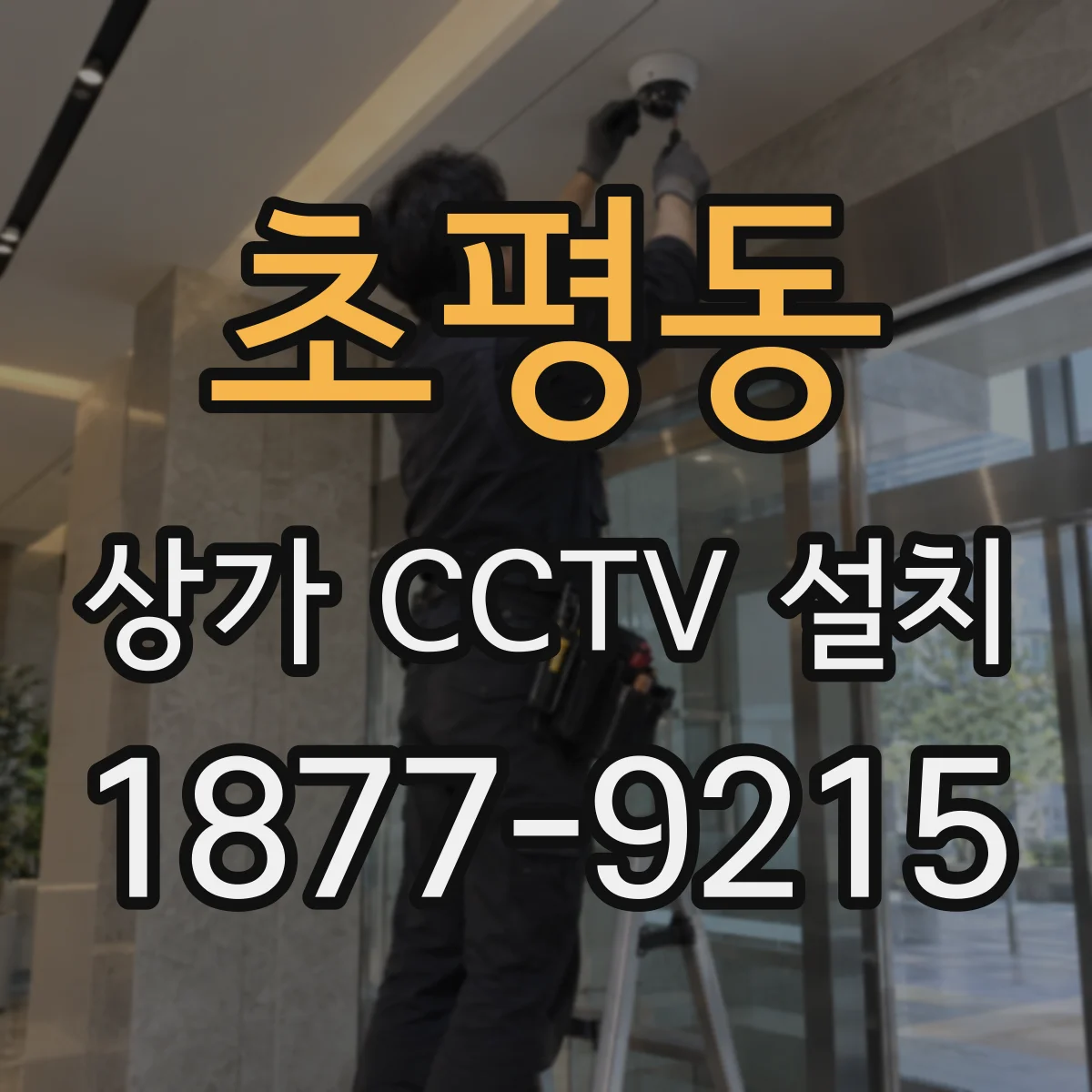 초평동 상가 CCTV 설치