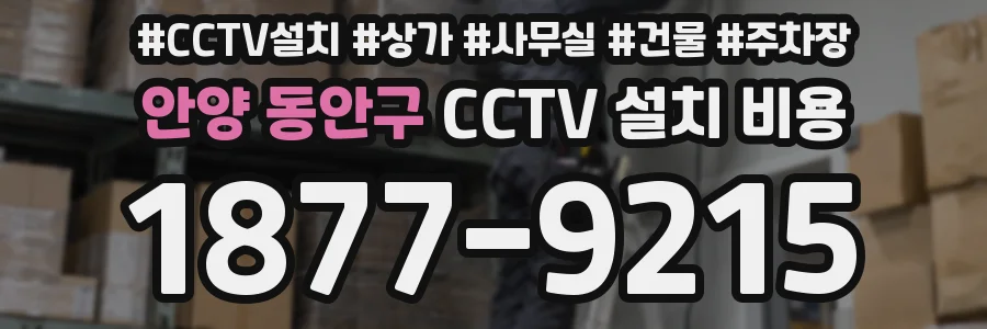 안양 동안구 CCTV 설치 비용