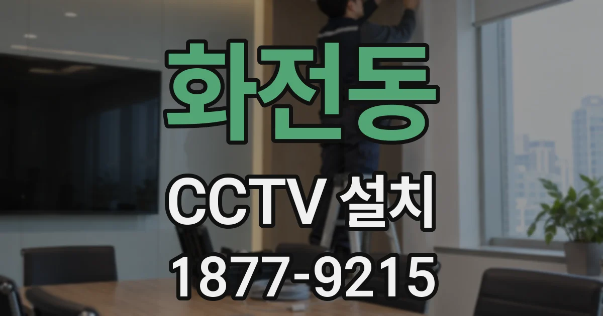 화전동 CCTV 설치