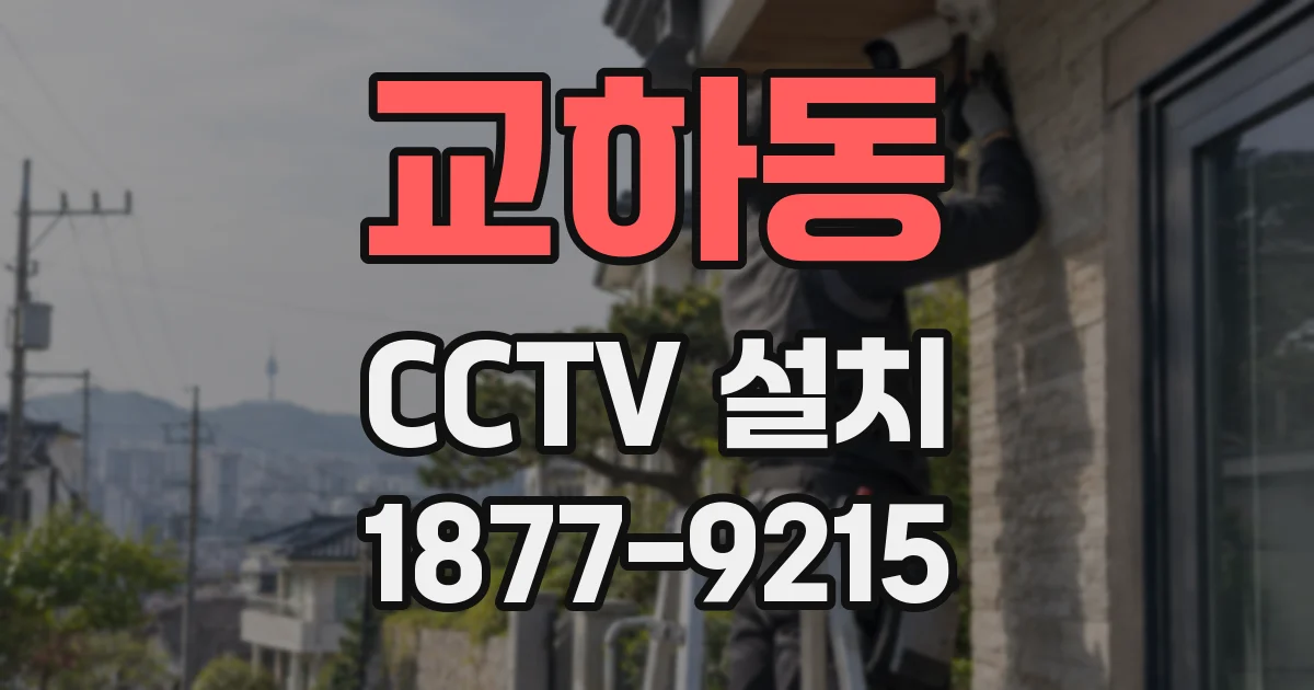 교하동 CCTV 설치