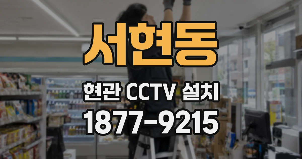 서현동 현관 CCTV 설치