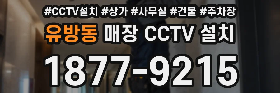 유방동 매장 CCTV 설치