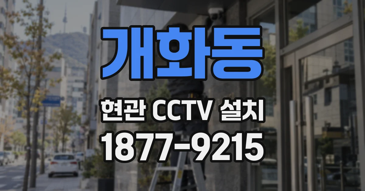 개화동 현관 CCTV 설치