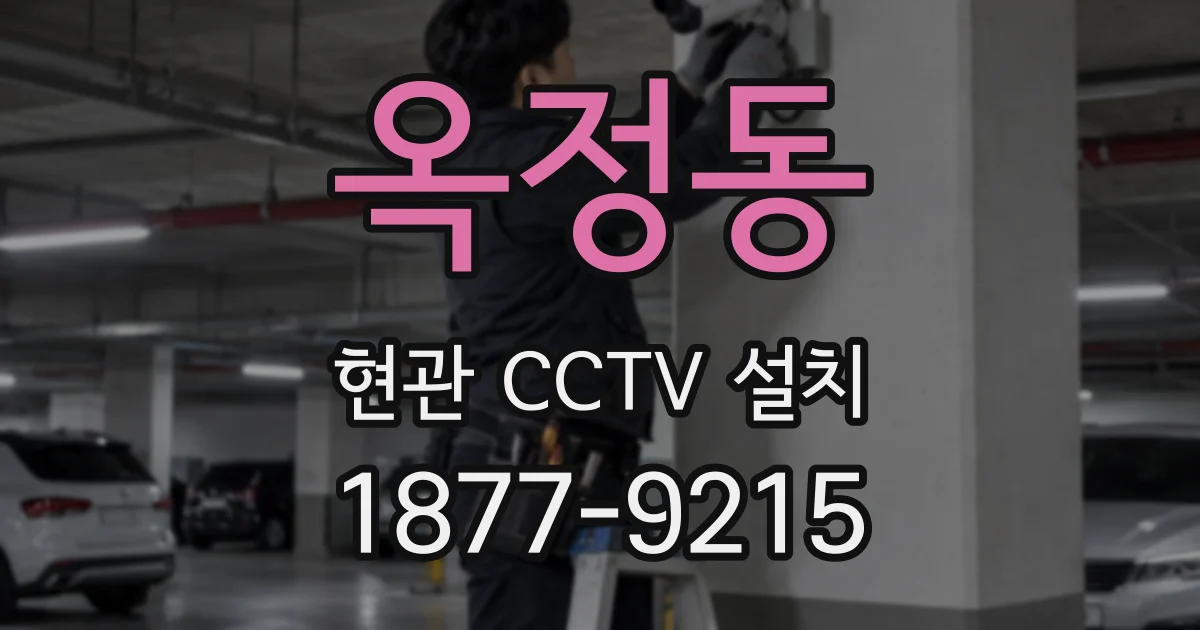 옥정동 현관 CCTV 설치