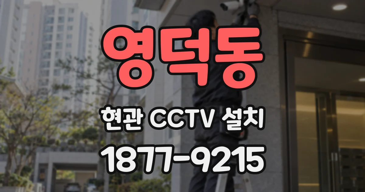 영덕동 현관 CCTV 설치