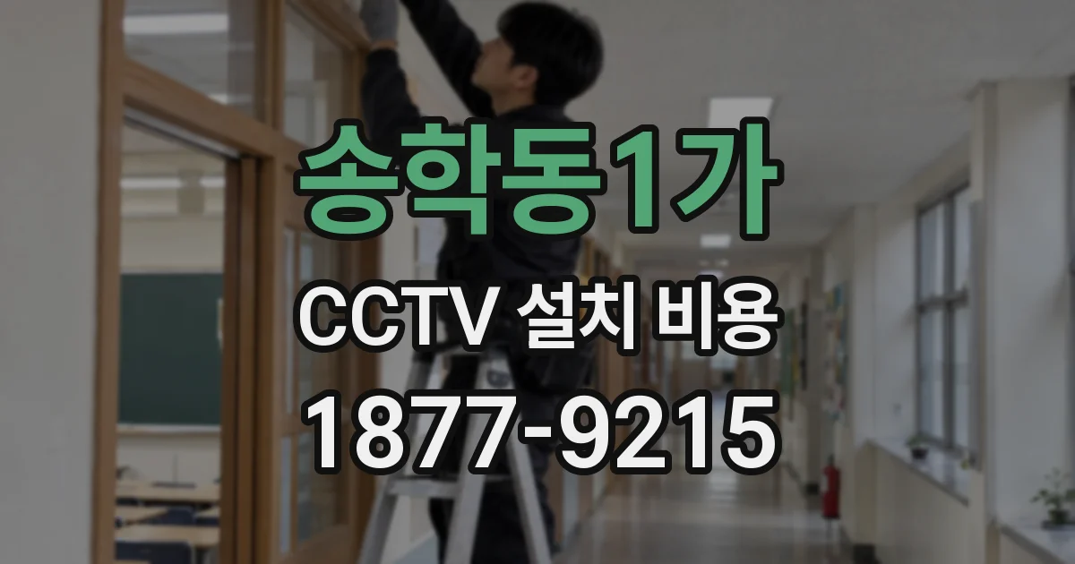 송학동1가 CCTV 설치 비용