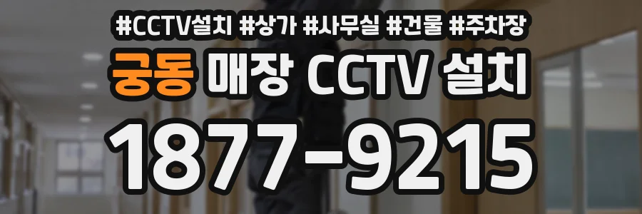궁동 매장 CCTV 설치