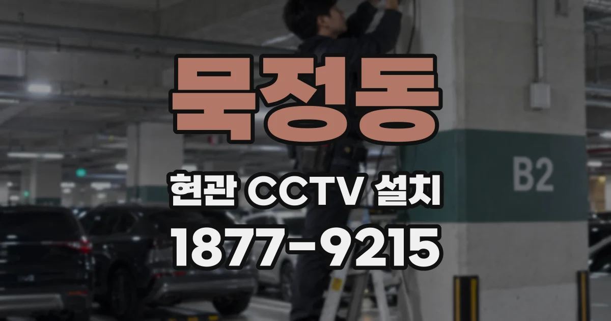 묵정동 현관 CCTV 설치