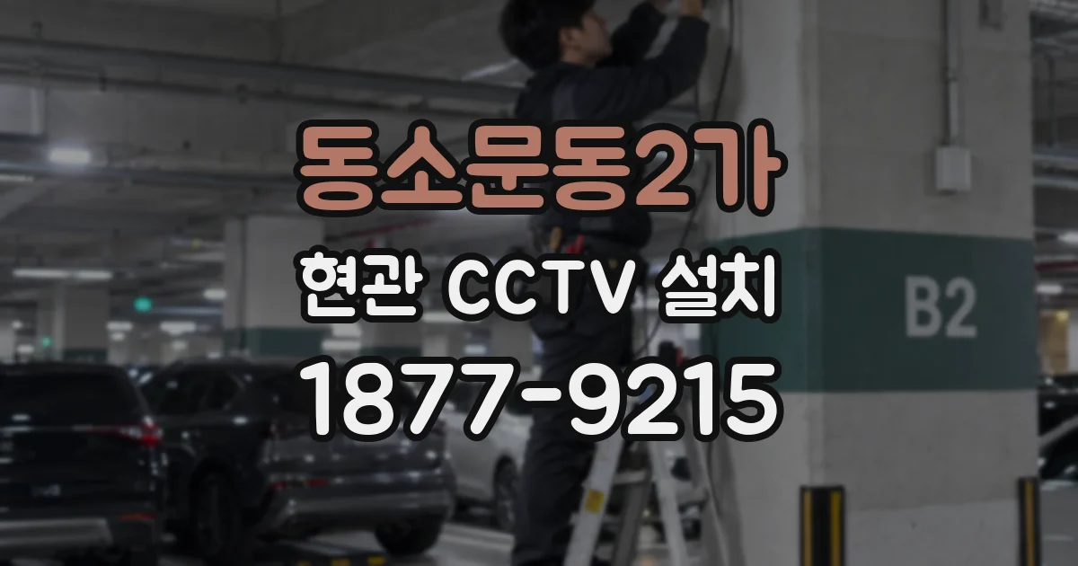 동소문동2가 현관 CCTV 설치