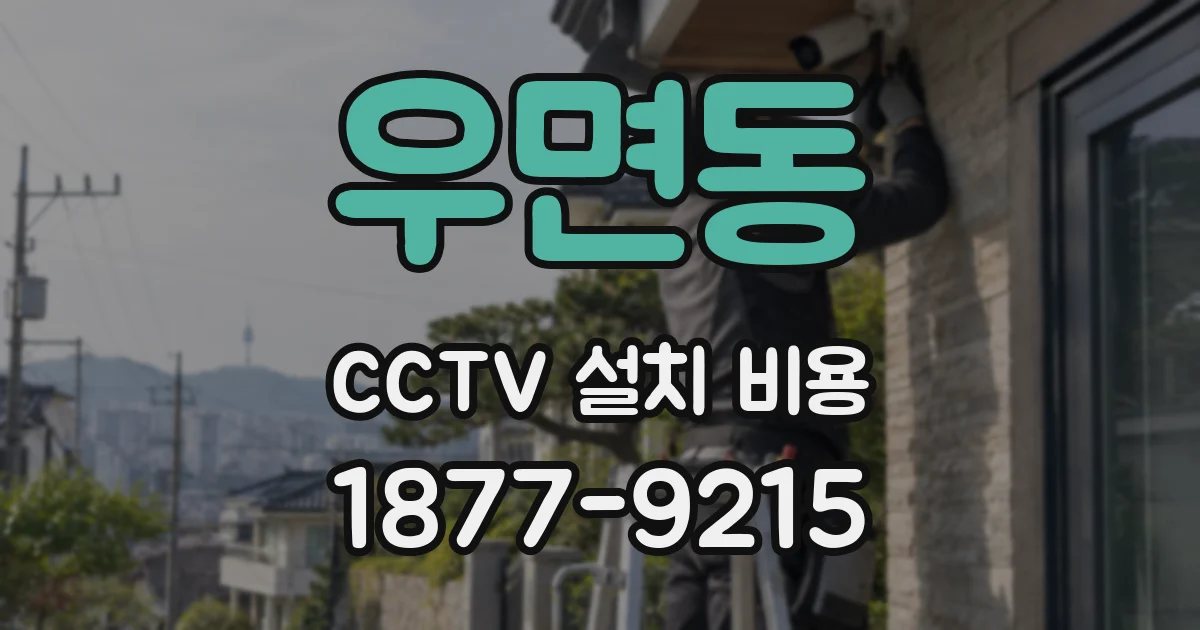 우면동 CCTV 설치 비용
