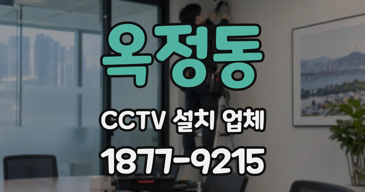 옥정동 CCTV 설치 업체