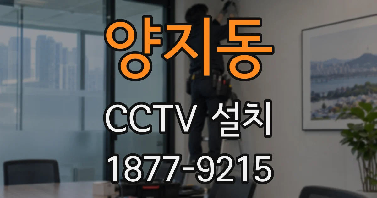 양지동 CCTV 설치