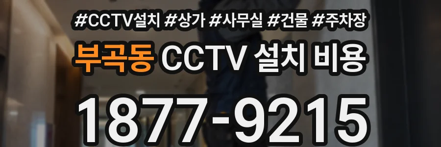 부곡동 CCTV 설치 비용
