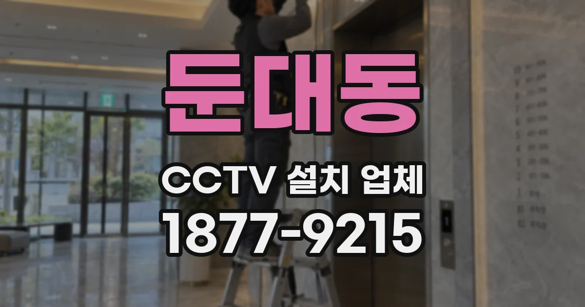 둔대동 CCTV 설치 업체