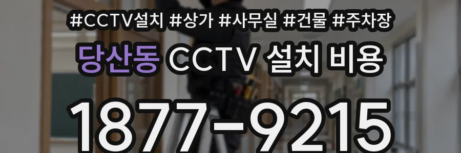 당산동 CCTV 설치 비용