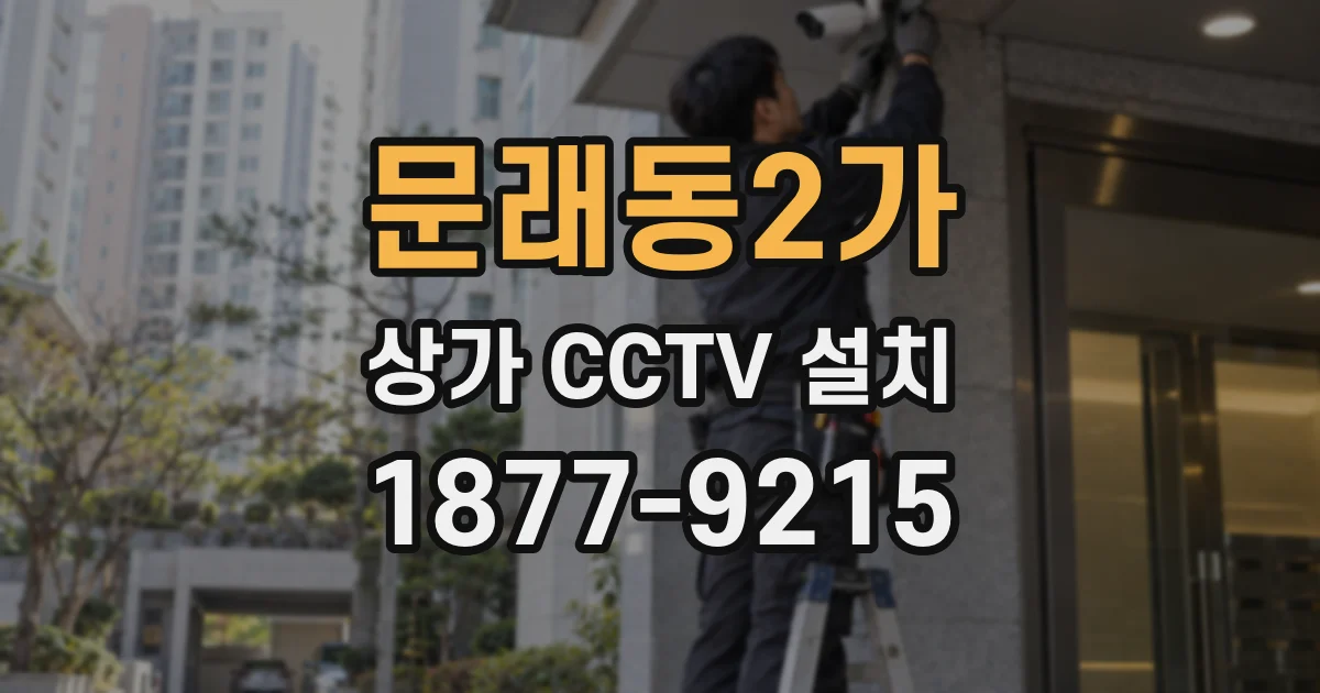 문래동2가 상가 CCTV 설치