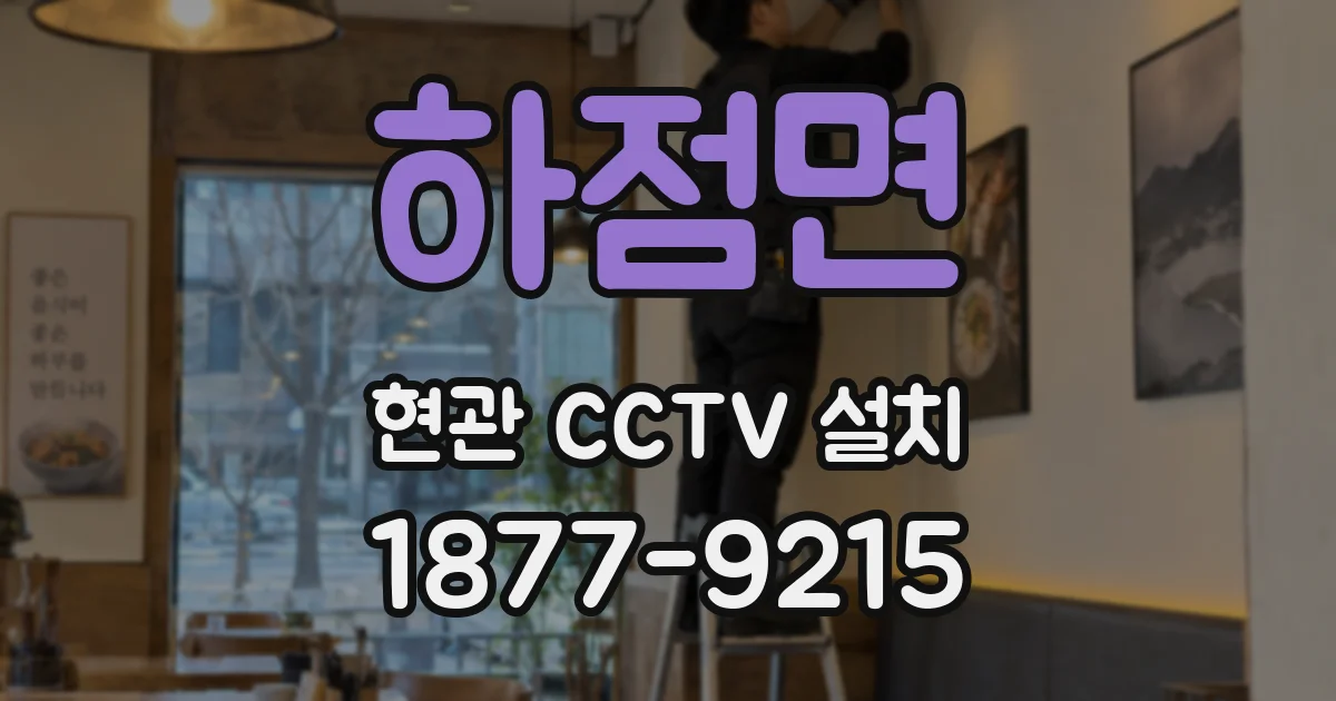 하점면 현관 CCTV 설치