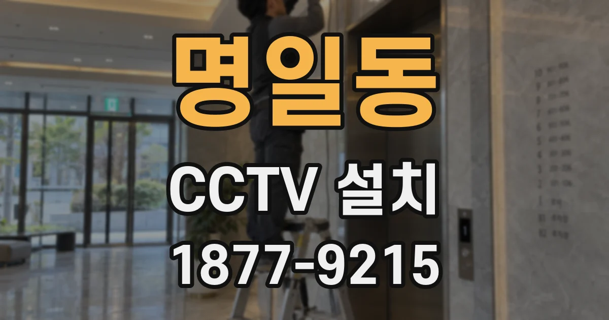 명일동 CCTV 설치