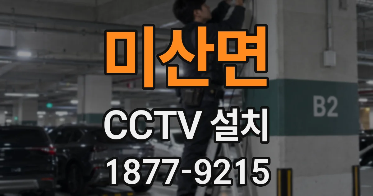 미산면 CCTV 설치