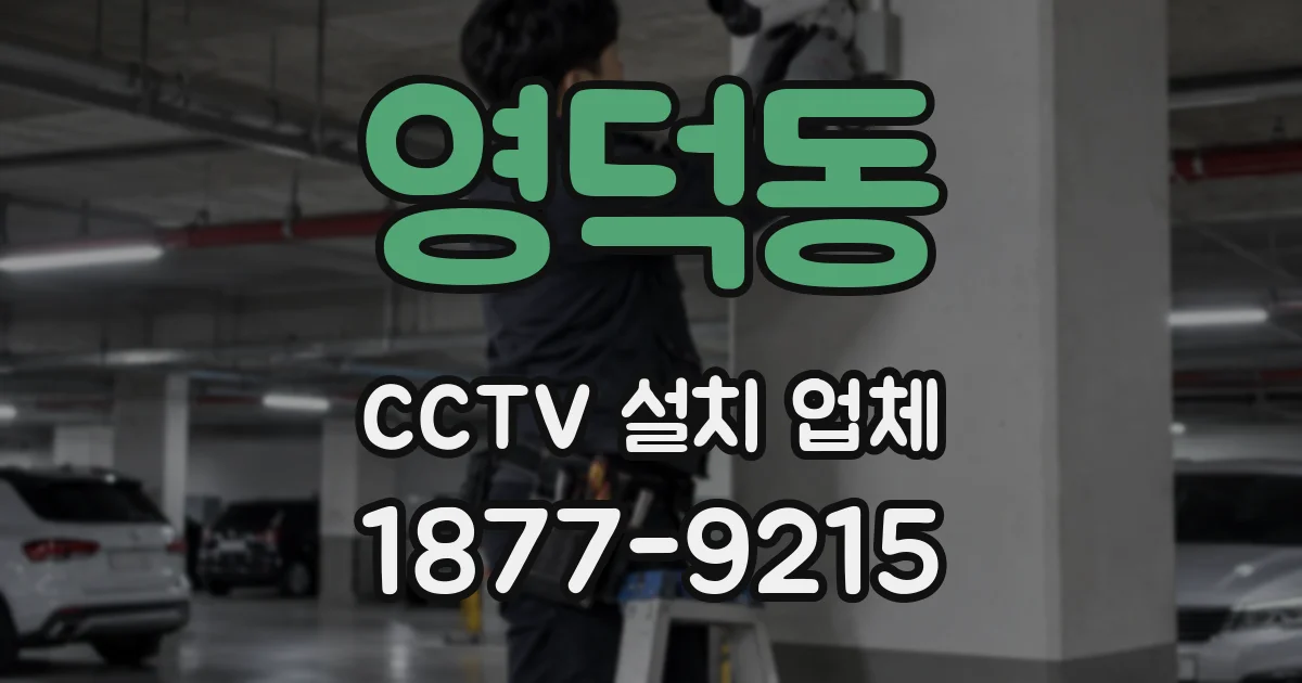 영덕동 CCTV 설치 업체